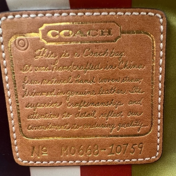 Coach Hangtag Lily Straw Legacy Basket Tote Bag Limited Edition 65th Ann… - Picture 11 of 14